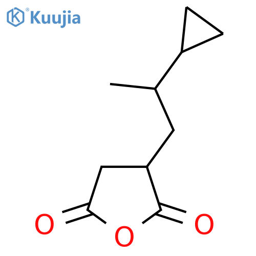 3-(2-cyclopropylpropyl)oxolane-2,5-dione structure