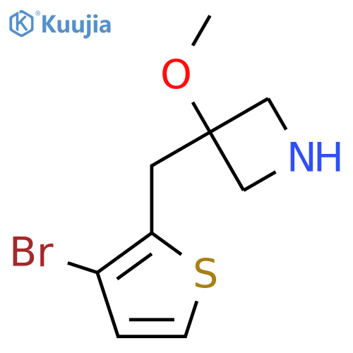 3-(3-bromothiophen-2-yl)methyl-3-methoxyazetidine structure