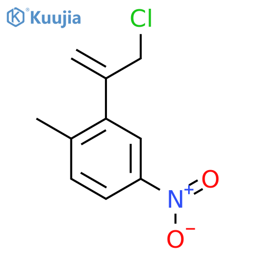 2-(3-chloroprop-1-en-2-yl)-1-methyl-4-nitrobenzene structure