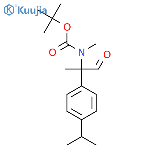 tert-butyl N-methyl-N-{1-oxo-2-4-(propan-2-yl)phenylpropan-2-yl}carbamate structure