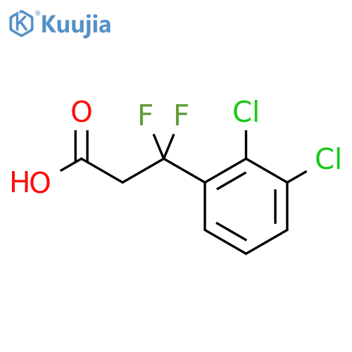 3-(2,3-dichlorophenyl)-3,3-difluoropropanoic acid structure