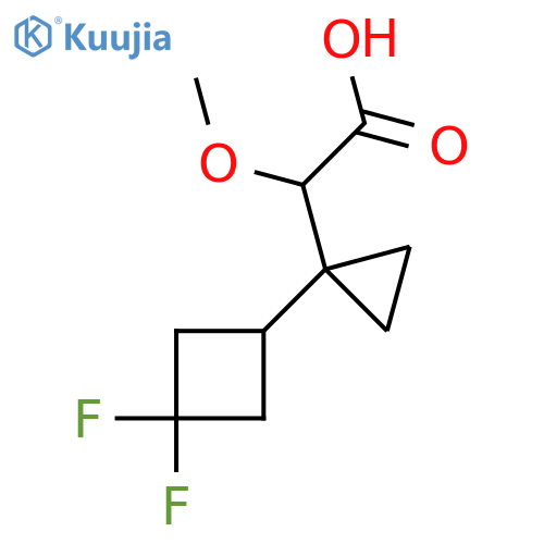 2-1-(3,3-difluorocyclobutyl)cyclopropyl-2-methoxyacetic acid structure
