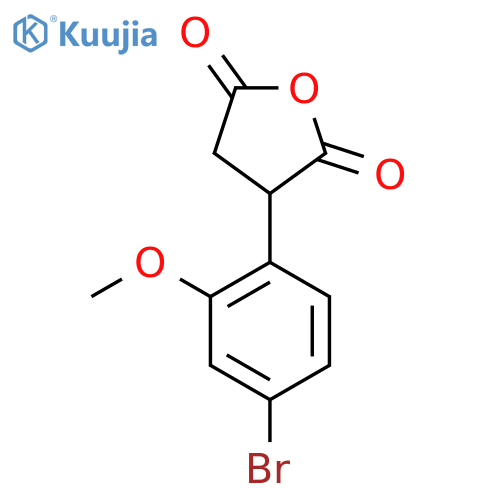 3-(4-bromo-2-methoxyphenyl)oxolane-2,5-dione structure