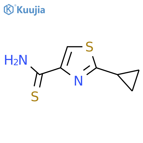 2-cyclopropyl-1,3-thiazole-4-carbothioamide structure