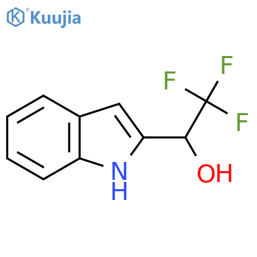 2,2,2-trifluoro-1-(1H-indol-2-yl)ethan-1-ol structure