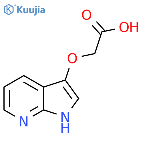 2-{1H-pyrrolo2,3-bpyridin-3-yloxy}acetic acid structure