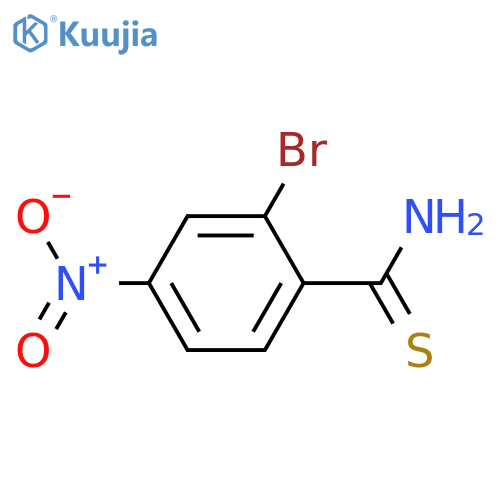 2-bromo-4-nitrobenzene-1-carbothioamide structure