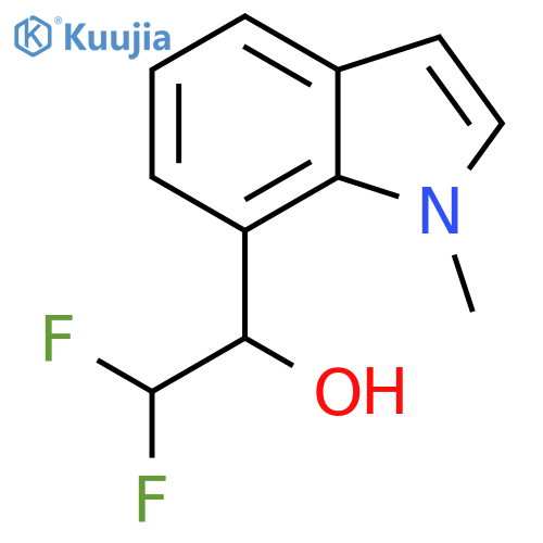 2,2-difluoro-1-(1-methyl-1H-indol-7-yl)ethan-1-ol structure