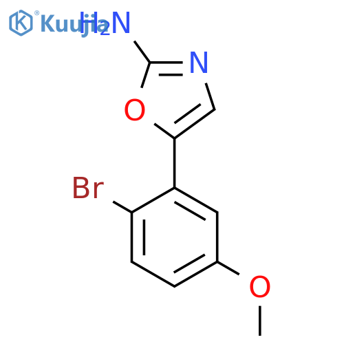5-(2-bromo-5-methoxyphenyl)-1,3-oxazol-2-amine structure