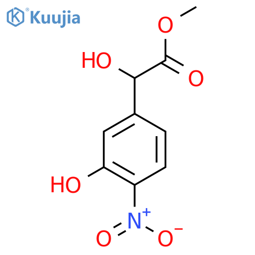 methyl 2-hydroxy-2-(3-hydroxy-4-nitrophenyl)acetate structure