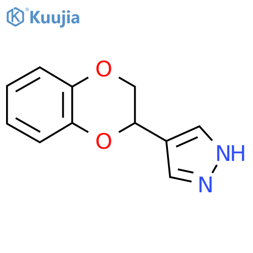 4-(2,3-dihydro-1,4-benzodioxin-2-yl)-1H-pyrazole structure