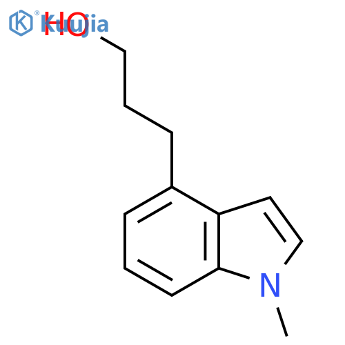 3-(1-methyl-1H-indol-4-yl)propan-1-ol structure