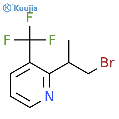 2-(1-Bromopropan-2-yl)-3-(trifluoromethyl)pyridine structure
