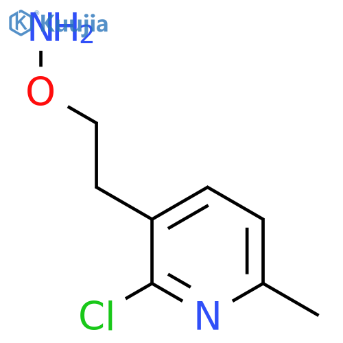 O-2-(2-chloro-6-methylpyridin-3-yl)ethylhydroxylamine structure
