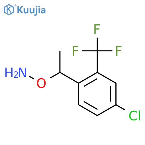 O-{1-4-chloro-2-(trifluoromethyl)phenylethyl}hydroxylamine structure