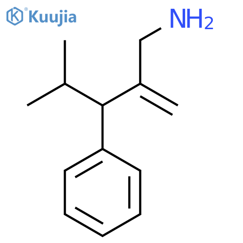 2-(aminomethyl)-4-methylpent-1-en-3-ylbenzene structure