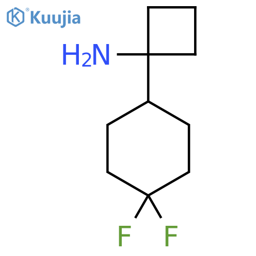1-(4,4-Difluorocyclohexyl)cyclobutan-1-amine structure
