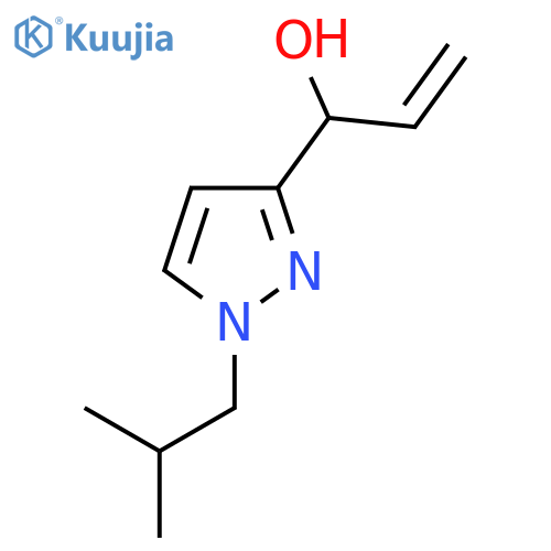 1-1-(2-methylpropyl)-1H-pyrazol-3-ylprop-2-en-1-ol structure