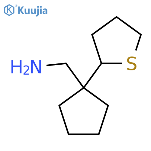 1-(thiolan-2-yl)cyclopentylmethanamine structure