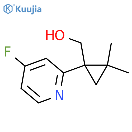 1-(4-fluoropyridin-2-yl)-2,2-dimethylcyclopropylmethanol structure