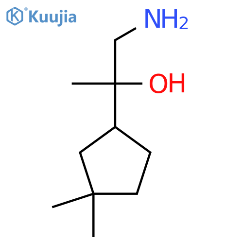 1-amino-2-(3,3-dimethylcyclopentyl)propan-2-ol structure