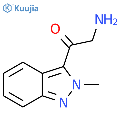 2-amino-1-(2-methyl-2H-indazol-3-yl)ethan-1-one structure