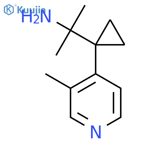 2-1-(3-methylpyridin-4-yl)cyclopropylpropan-2-amine structure