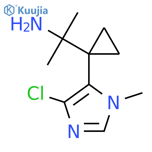 2-1-(4-chloro-1-methyl-1H-imidazol-5-yl)cyclopropylpropan-2-amine structure