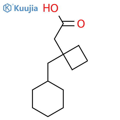 2-1-(cyclohexylmethyl)cyclobutylacetic acid structure