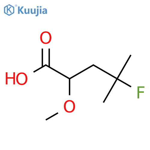 4-fluoro-2-methoxy-4-methylpentanoic acid structure