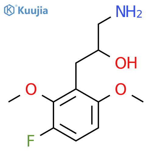 1-Amino-3-(3-fluoro-2,6-dimethoxyphenyl)propan-2-ol structure