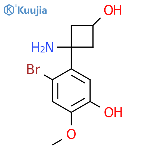 5-(1-amino-3-hydroxycyclobutyl)-4-bromo-2-methoxyphenol structure