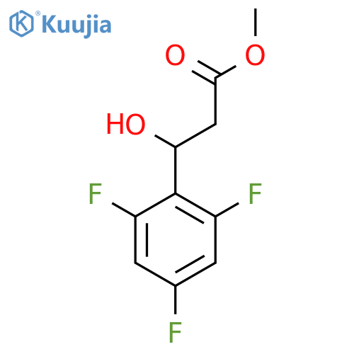 methyl 3-hydroxy-3-(2,4,6-trifluorophenyl)propanoate structure