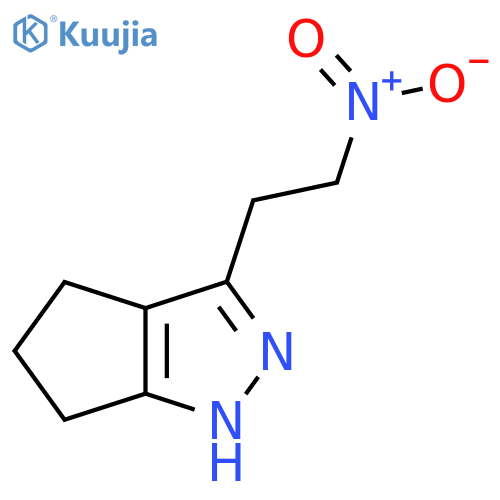3-(2-nitroethyl)-1H,4H,5H,6H-cyclopentacpyrazole structure