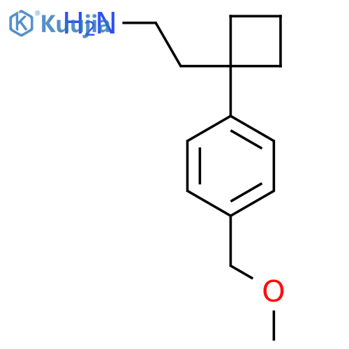 2-{1-4-(methoxymethyl)phenylcyclobutyl}ethan-1-amine structure
