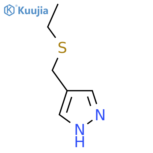 4-(ethylsulfanyl)methyl-1H-pyrazole structure