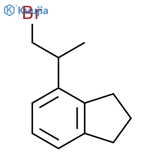 4-(1-bromopropan-2-yl)-2,3-dihydro-1H-indene structure