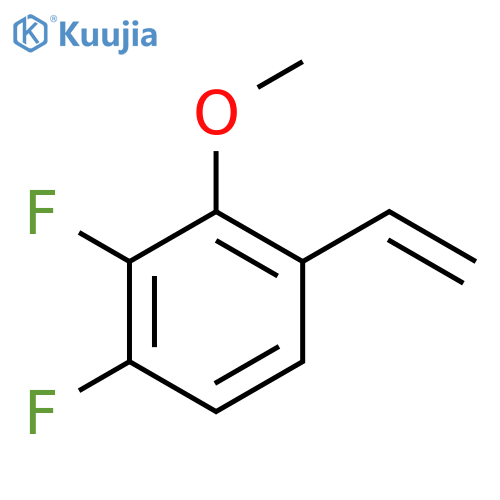 1-ethenyl-3,4-difluoro-2-methoxybenzene structure