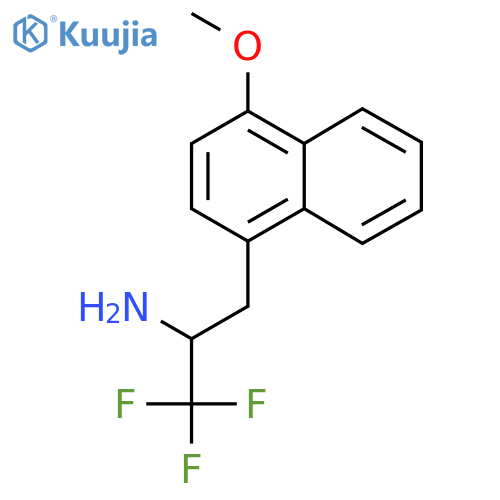 1,1,1-trifluoro-3-(4-methoxynaphthalen-1-yl)propan-2-amine structure