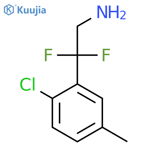 2-(2-chloro-5-methylphenyl)-2,2-difluoroethan-1-amine structure