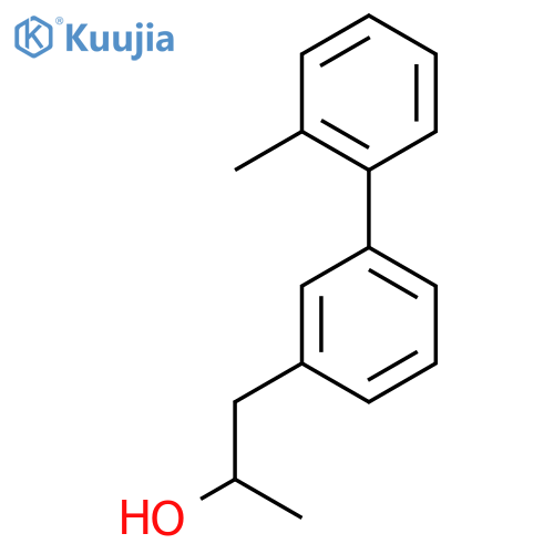 1-3-(2-methylphenyl)phenylpropan-2-ol structure