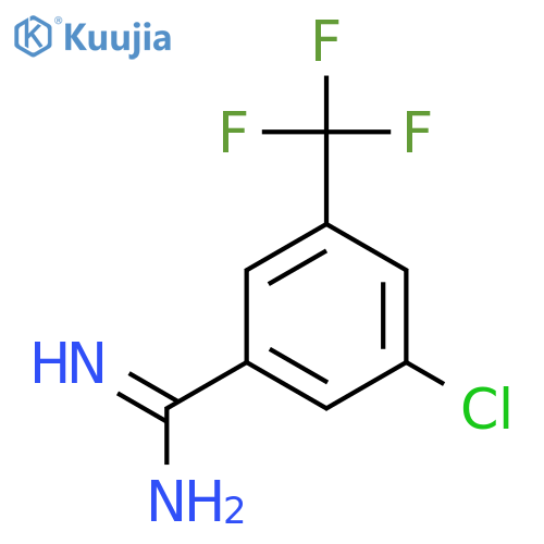 3-chloro-5-(trifluoromethyl)benzene-1-carboximidamide structure