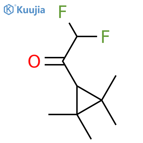 2,2-difluoro-1-(2,2,3,3-tetramethylcyclopropyl)ethan-1-one structure