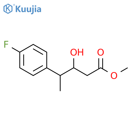methyl 4-(4-fluorophenyl)-3-hydroxypentanoate structure