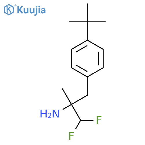 3-(4-tert-butylphenyl)-1,1-difluoro-2-methylpropan-2-amine structure