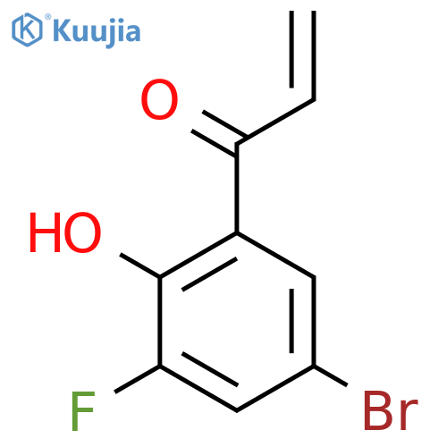 1-(5-Bromo-3-fluoro-2-hydroxyphenyl)prop-2-en-1-one structure