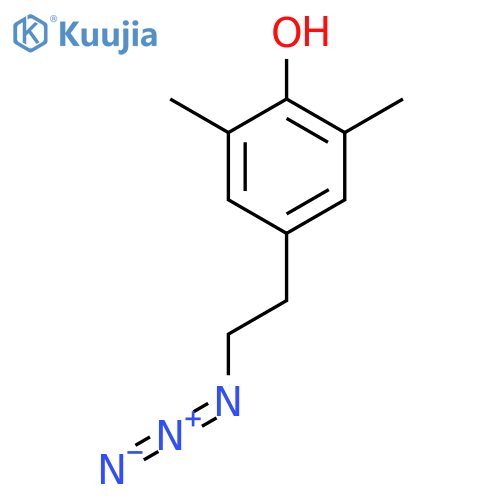 4-(2-azidoethyl)-2,6-dimethylphenol structure