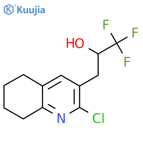 3-(2-chloro-5,6,7,8-tetrahydroquinolin-3-yl)-1,1,1-trifluoropropan-2-ol structure