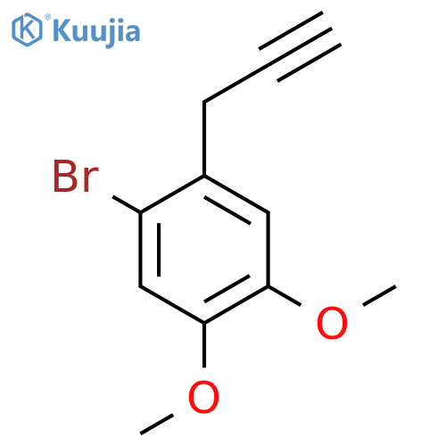 1-Bromo-4,5-dimethoxy-2-(prop-2-yn-1-yl)benzene structure