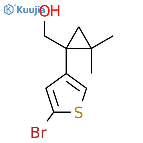 1-(5-bromothiophen-3-yl)-2,2-dimethylcyclopropylmethanol structure